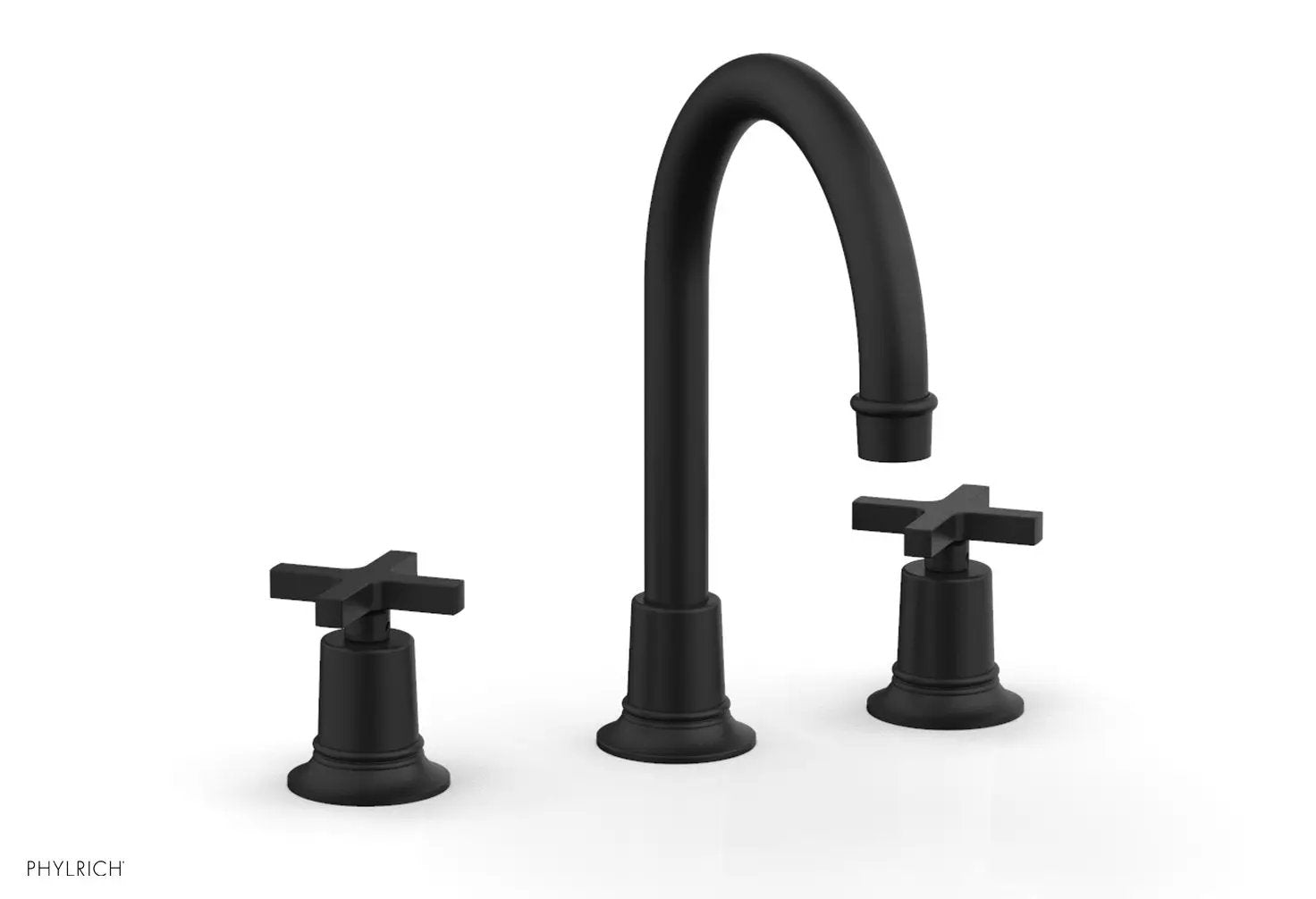 Phylrich HEX MODERN Widespread Faucet with Cross Handles by Phylrich