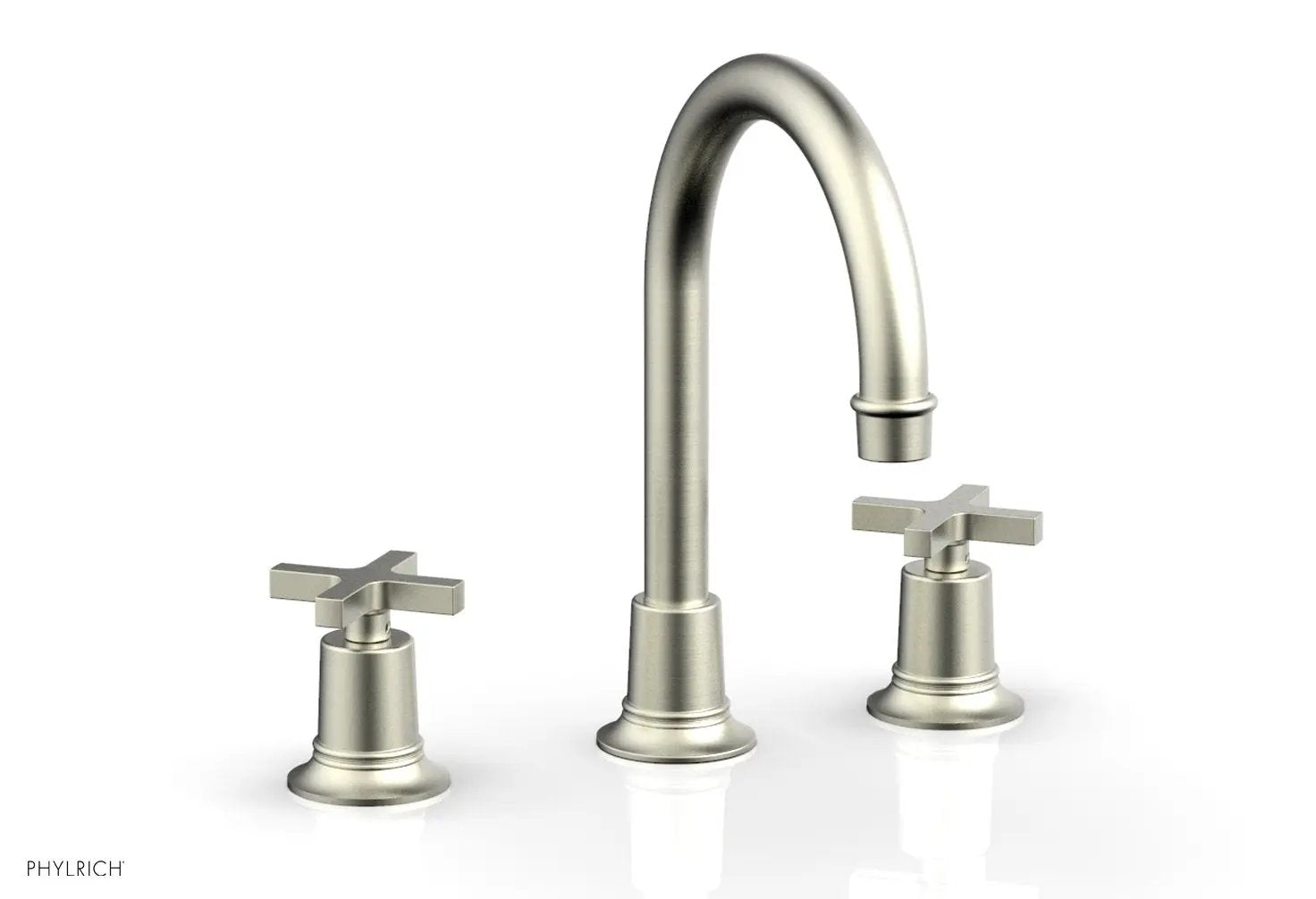 Phylrich HEX MODERN Widespread Faucet with Cross Handles by Phylrich