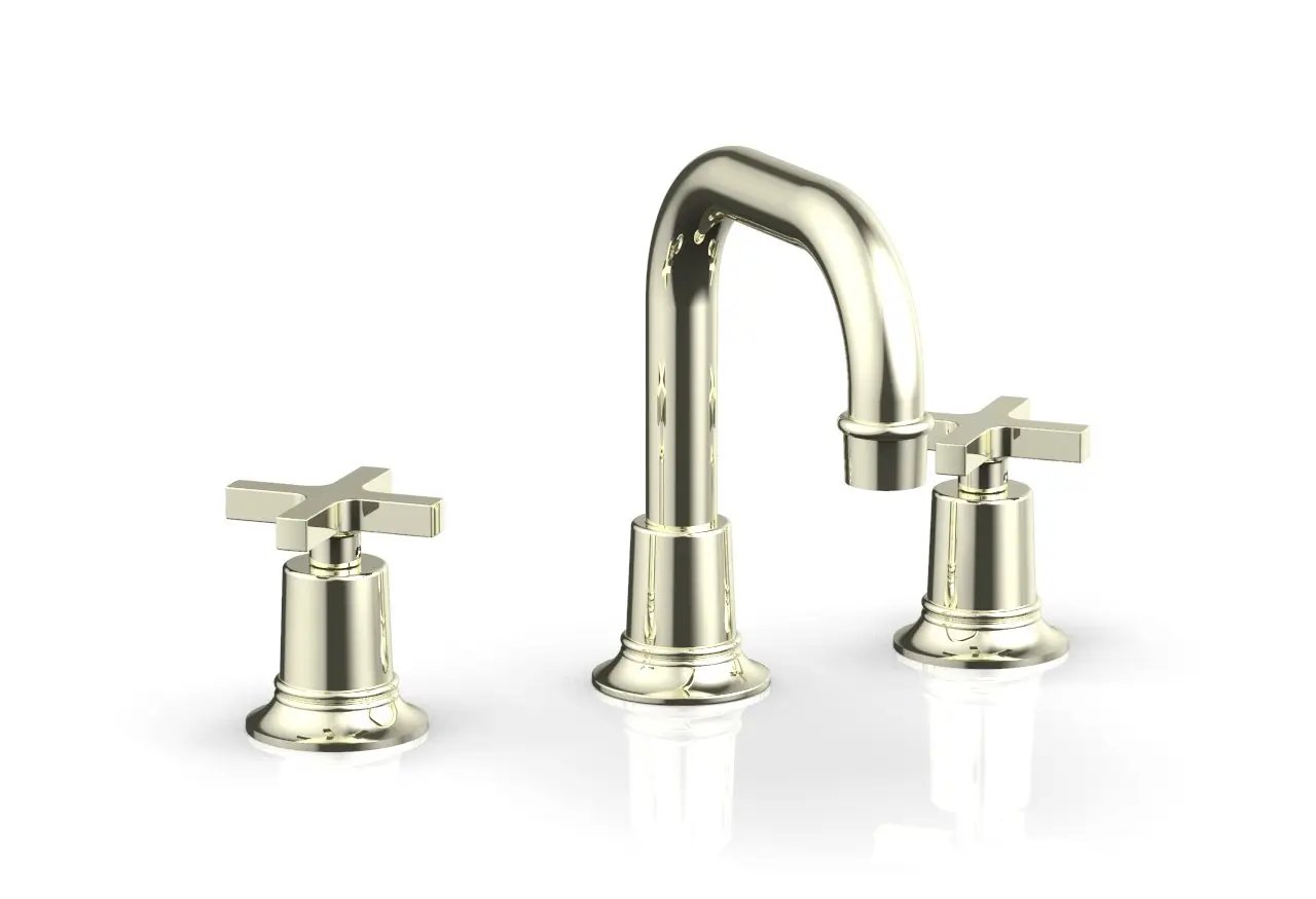 Phylrich HEX MODERN Widespread Faucet - Cross Handles by Phylrich