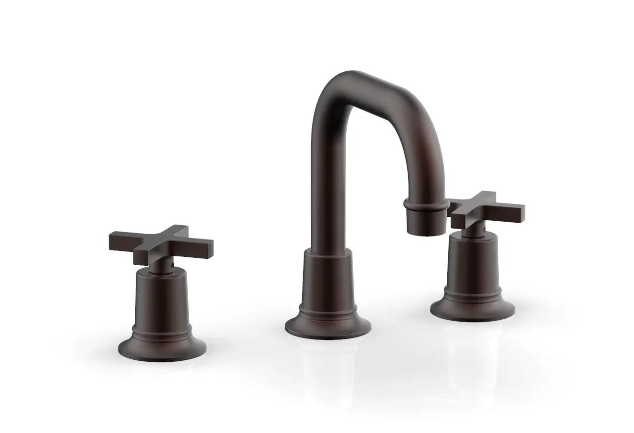 Phylrich HEX MODERN Widespread Faucet - Cross Handles by Phylrich