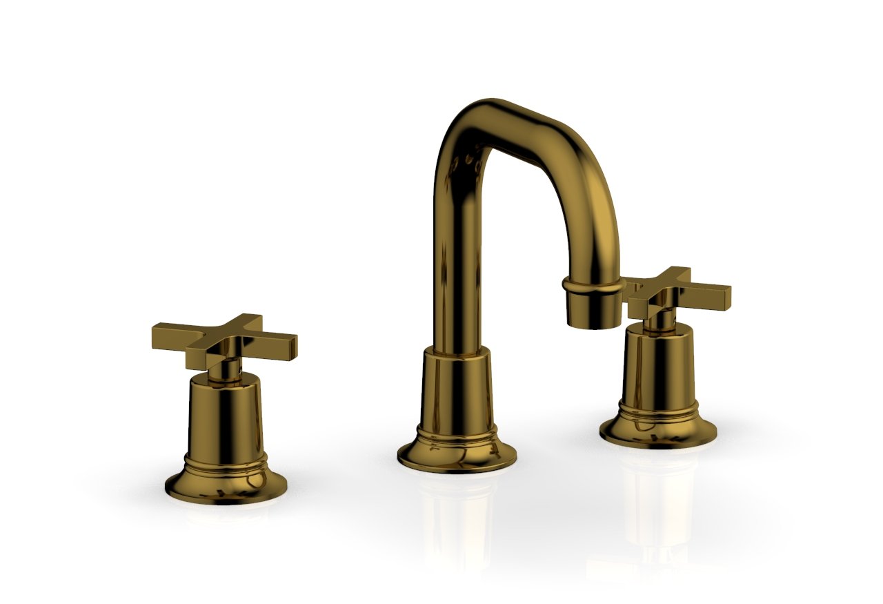 Phylrich HEX MODERN Widespread Faucet - Cross Handles by Phylrich