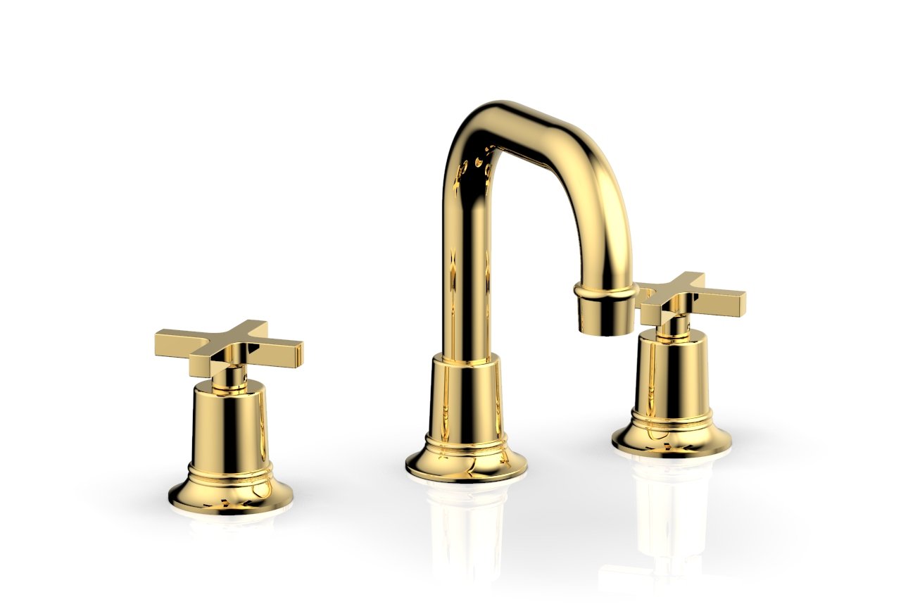 Phylrich HEX MODERN Widespread Faucet - Cross Handles by Phylrich