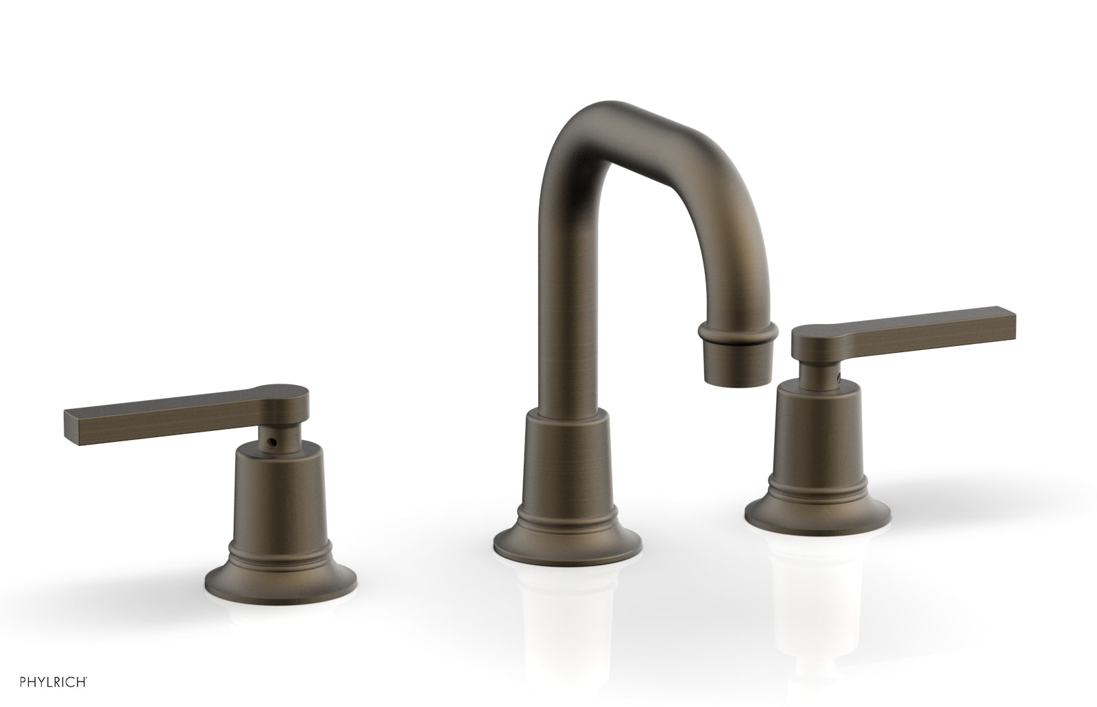 Phylrich HEX MODERN Widespread Faucet with Lever Handles by Phylrich