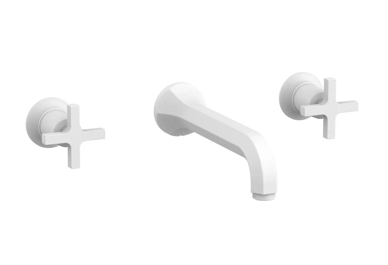 Phylrich HEX MODERN Wall Lavatory Set - Cross Handles by Phylrich