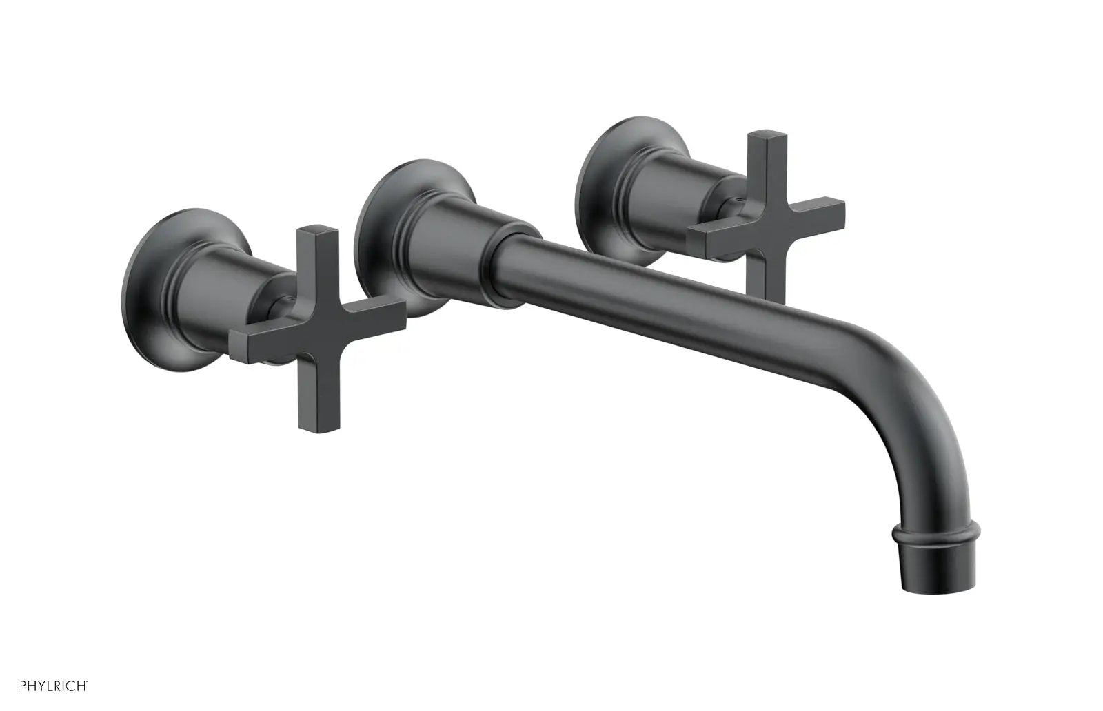 Phylrich HEX MODERN Wall Lavatory Set 10" Spout - Cross Handles by Phylrich