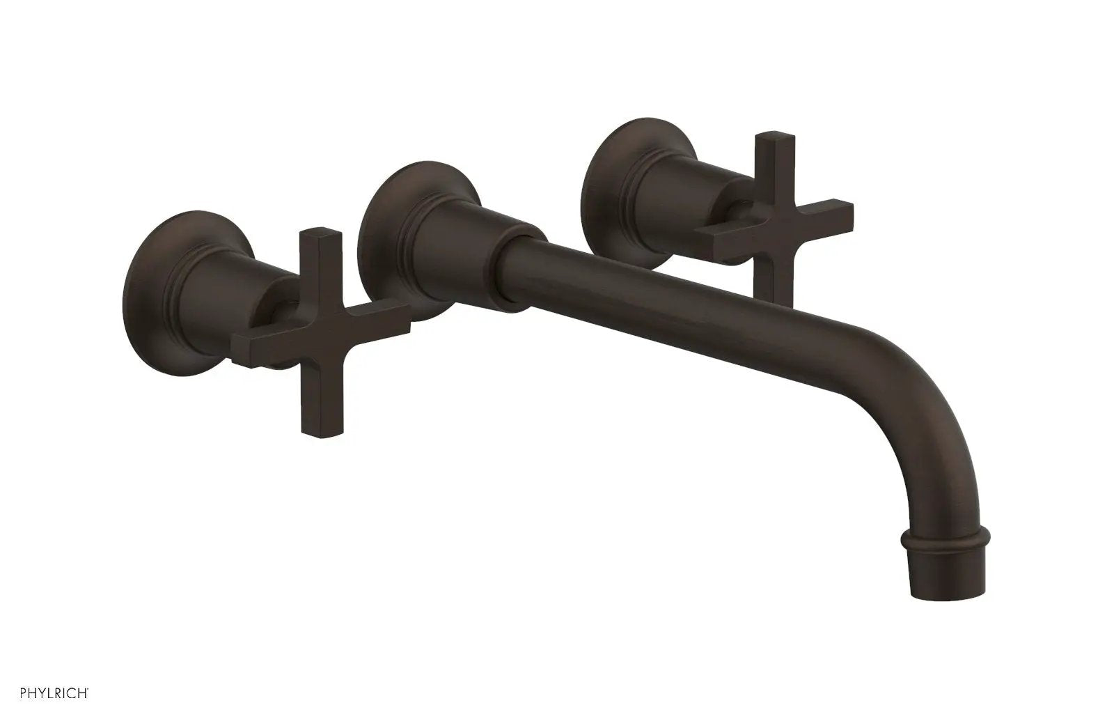 Phylrich HEX MODERN Wall Lavatory Set 10" Spout - Cross Handles by Phylrich