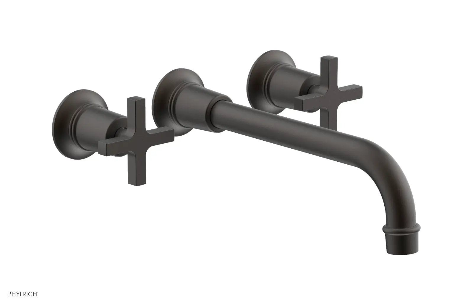 Phylrich HEX MODERN Wall Lavatory Set 10" Spout - Cross Handles by Phylrich