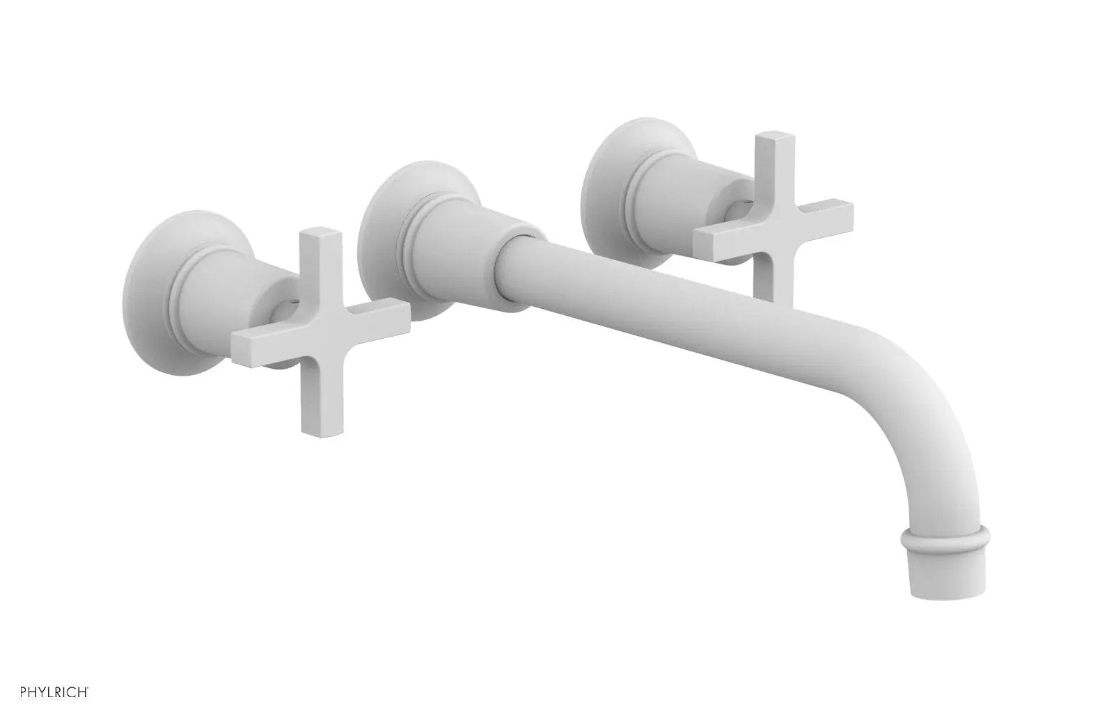 Phylrich HEX MODERN Wall Lavatory Set 10" Spout - Cross Handles by Phylrich