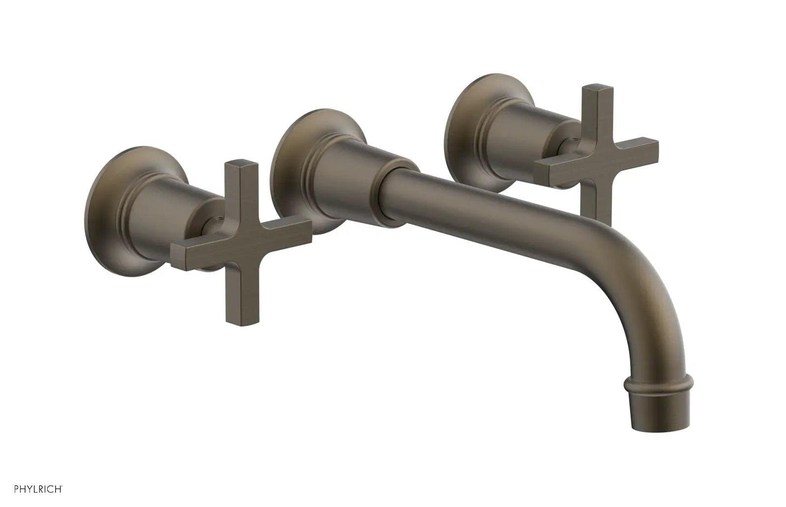 Phylrich HEX MODERN Wall Tub Set - Cross Handles by Phylrich