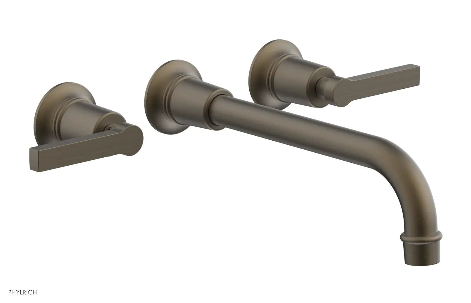 Phylrich HEX MODERN Wall Lavatory Set 10" Spout - Lever Handles by Phylrich