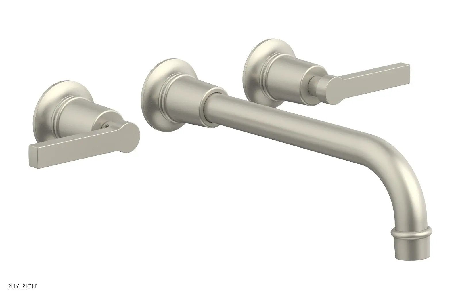 Phylrich HEX MODERN Wall Lavatory Set 10" Spout - Lever Handles by Phylrich