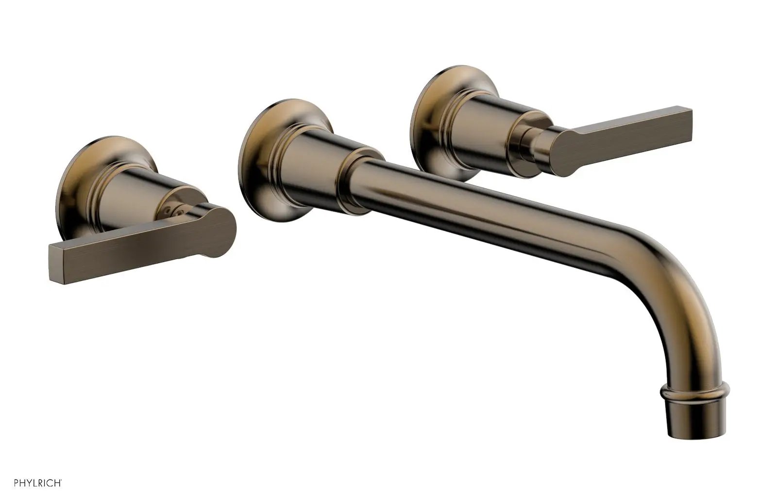 Phylrich HEX MODERN Wall Lavatory Set 10" Spout - Lever Handles by Phylrich