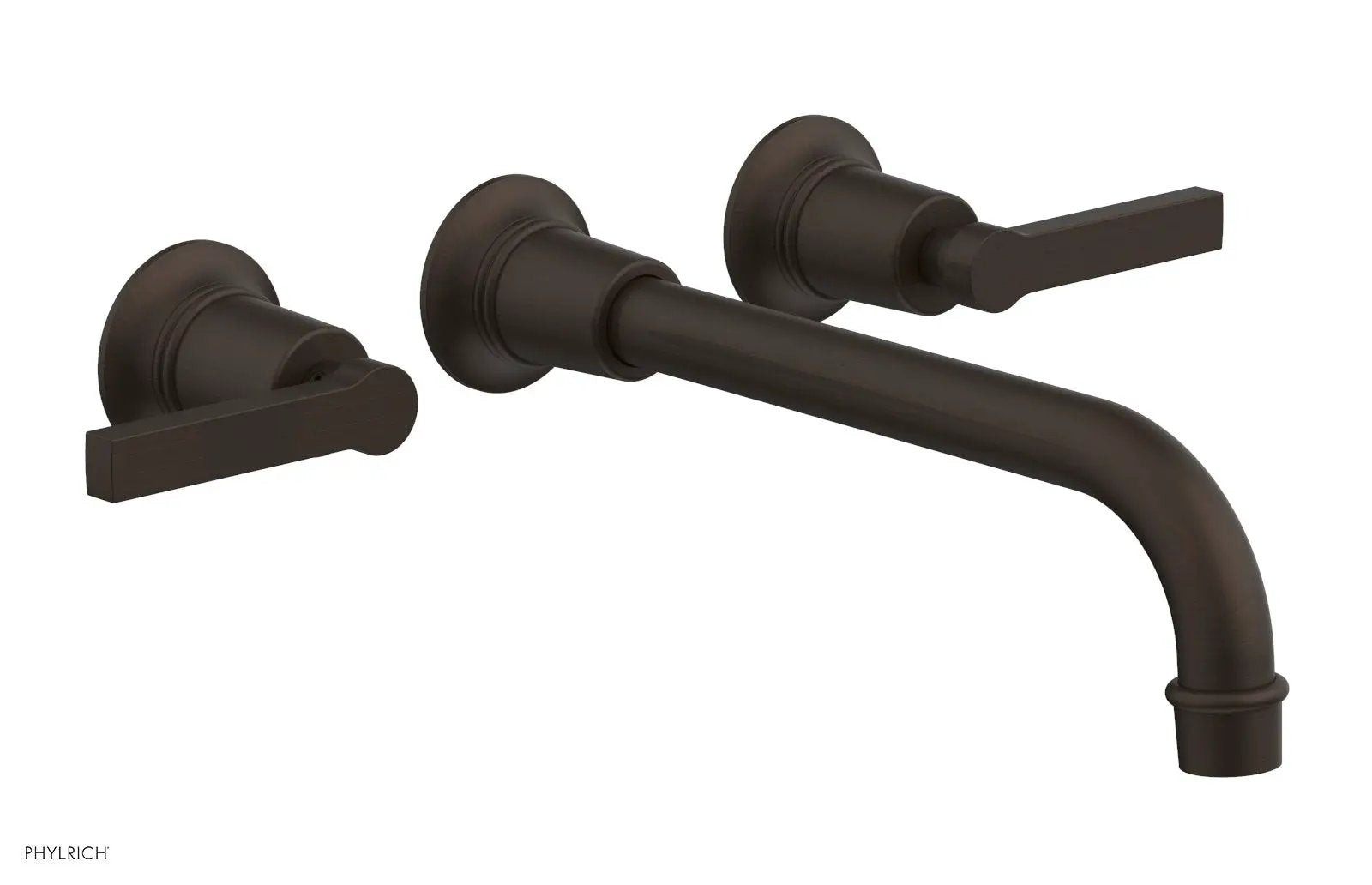Phylrich HEX MODERN Wall Lavatory Set 10" Spout - Lever Handles by Phylrich