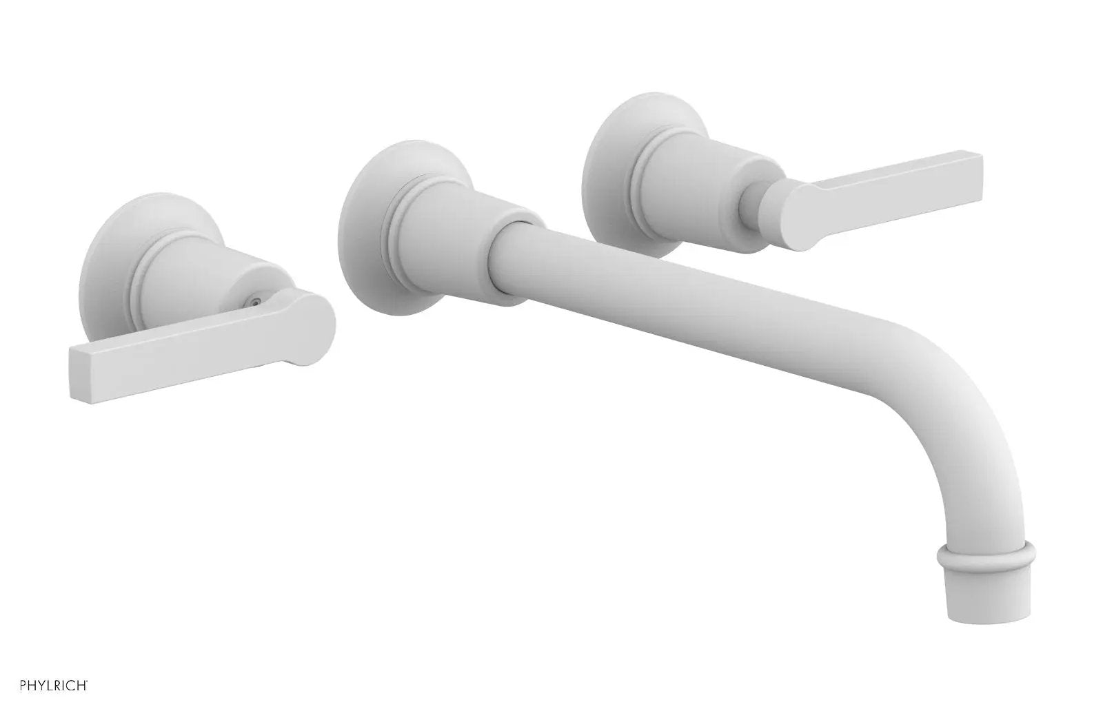 Phylrich HEX MODERN Wall Lavatory Set 10" Spout - Lever Handles by Phylrich