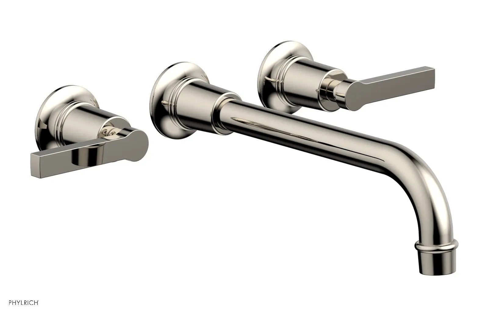 Phylrich HEX MODERN Wall Lavatory Set 10" Spout - Lever Handles by Phylrich