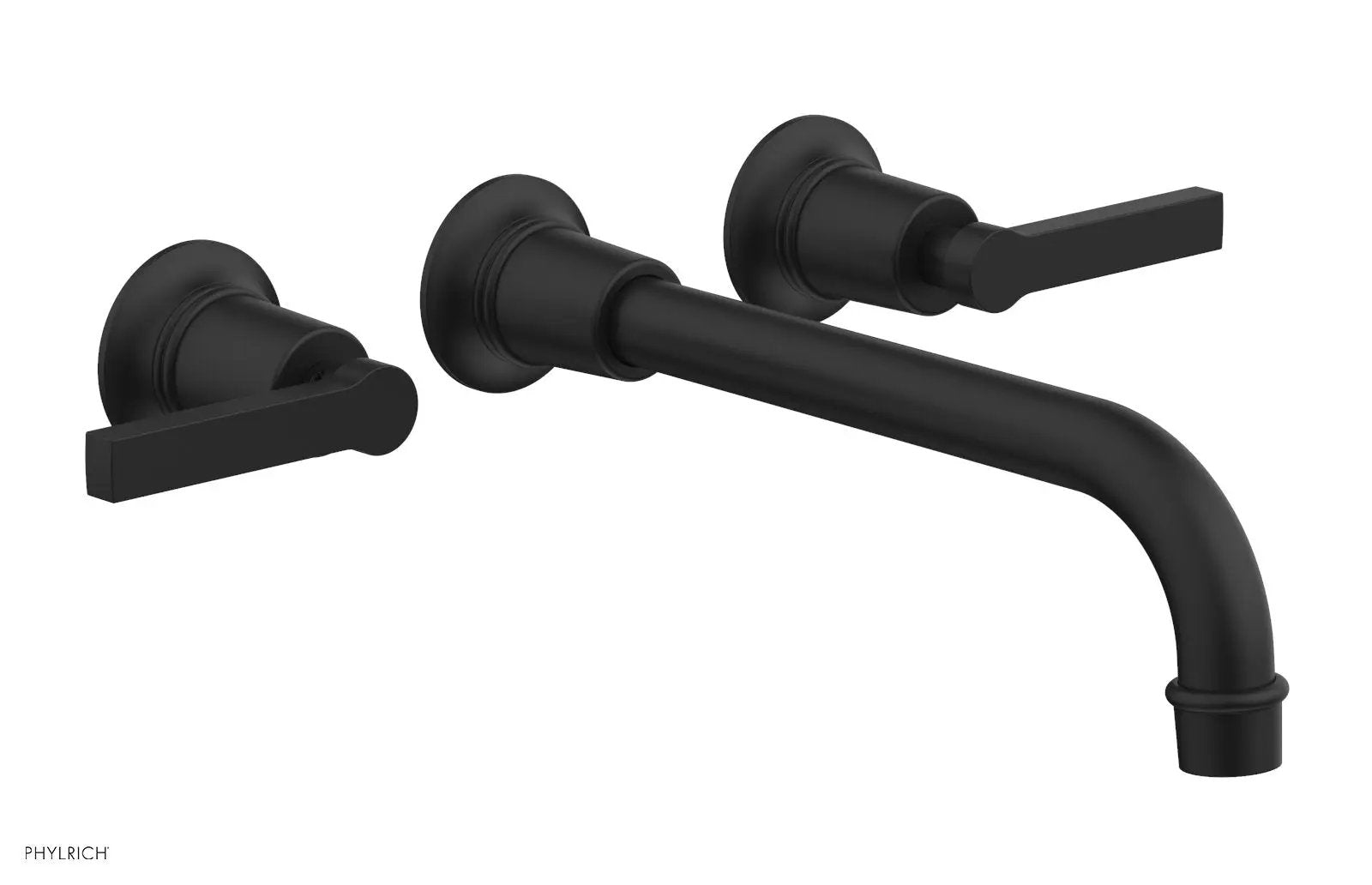 Phylrich HEX MODERN Wall Lavatory Set 10" Spout - Lever Handles by Phylrich