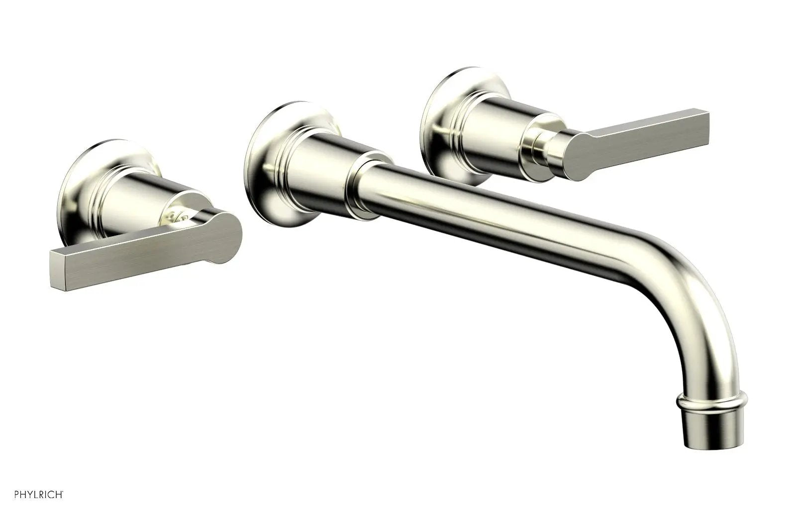 Phylrich HEX MODERN Wall Lavatory Set 10" Spout - Lever Handles by Phylrich