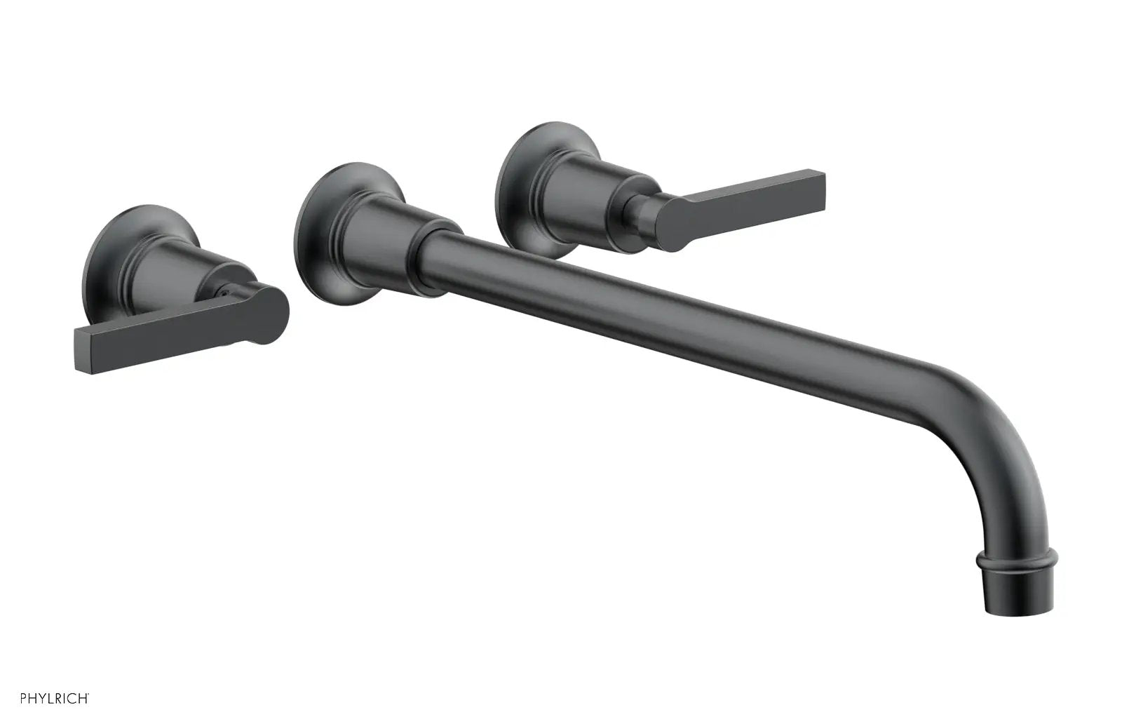 Phylrich HEX MODERN Wall Lavatory Set 14" Spout - Lever Handles by Phylrich
