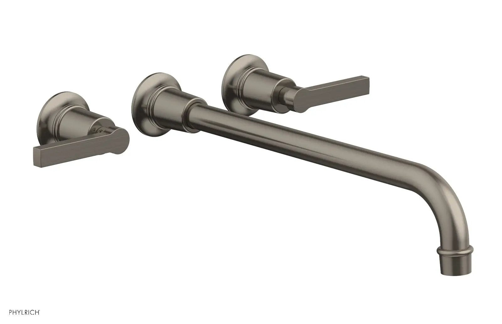 Phylrich HEX MODERN Wall Lavatory Set 14" Spout - Lever Handles by Phylrich