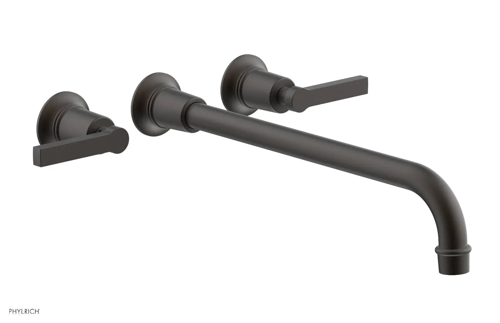 Phylrich HEX MODERN Wall Lavatory Set 14" Spout - Lever Handles by Phylrich