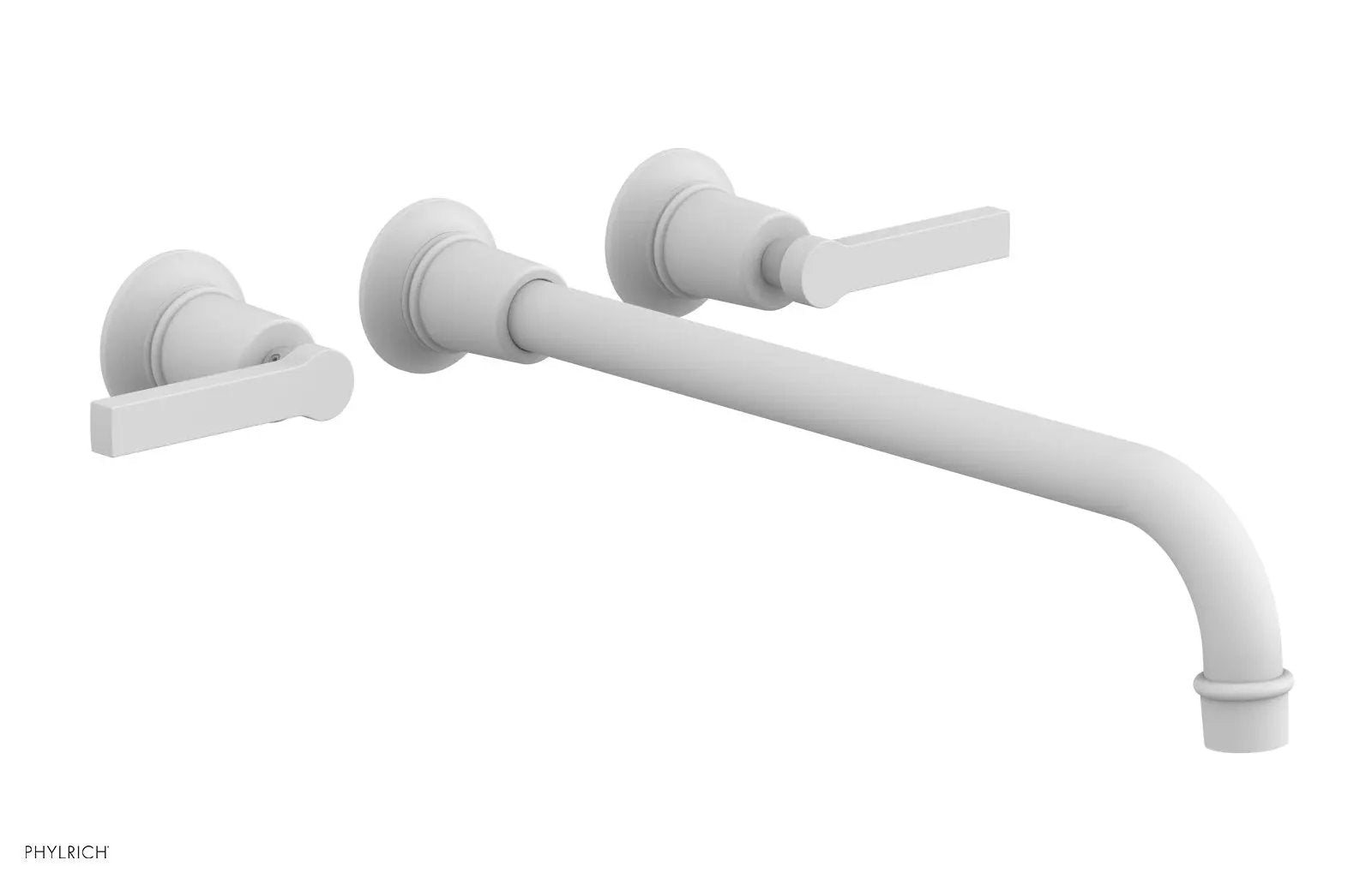 Phylrich HEX MODERN Wall Lavatory Set 14" Spout - Lever Handles by Phylrich