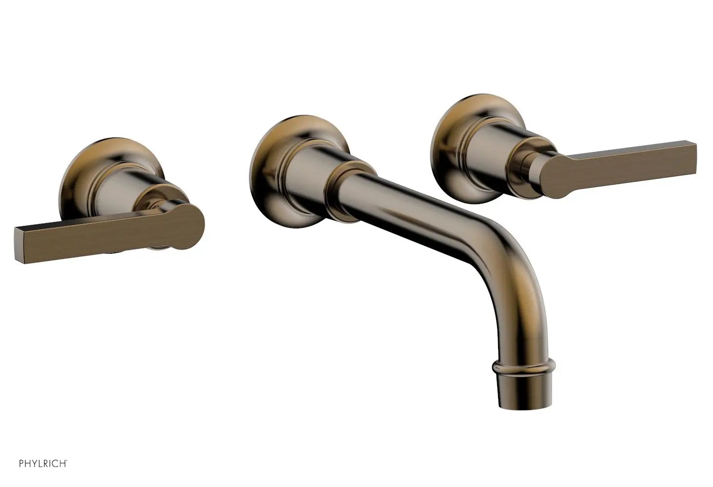 Phylrich HEX MODERN Wall Lavatory Set with Lever Handles by Phylrich