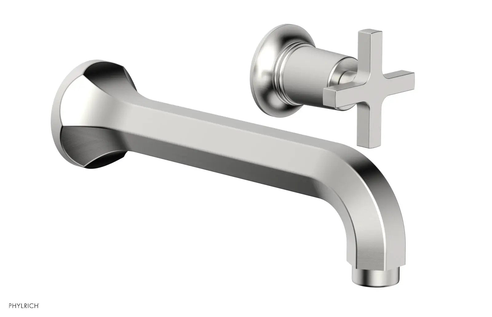 Phylrich HEX MODERN Single Handle Wall Lavatory Set - Cross Handle by Phylrich