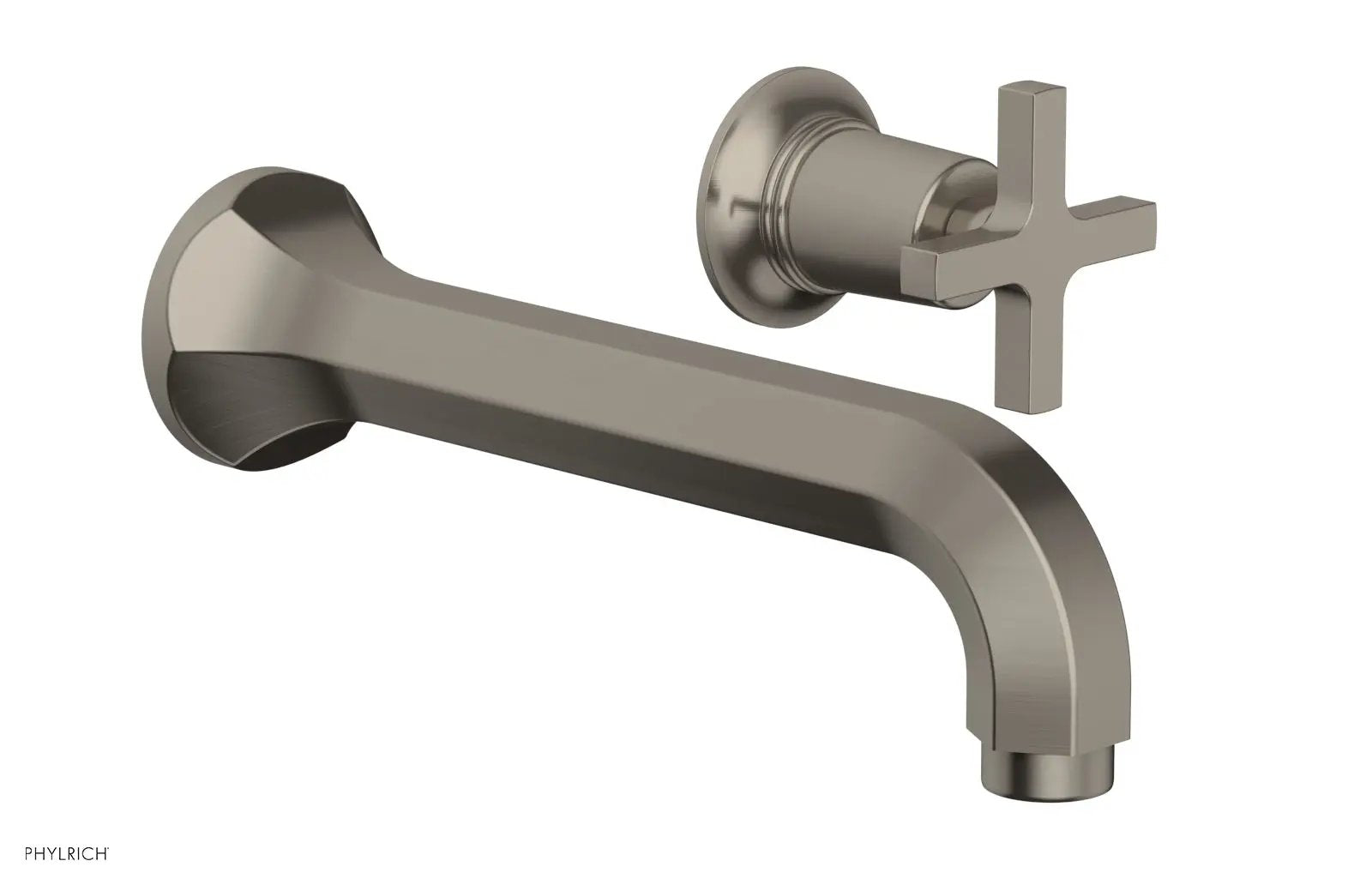 Phylrich HEX MODERN Single Handle Wall Lavatory Set - Cross Handle by Phylrich