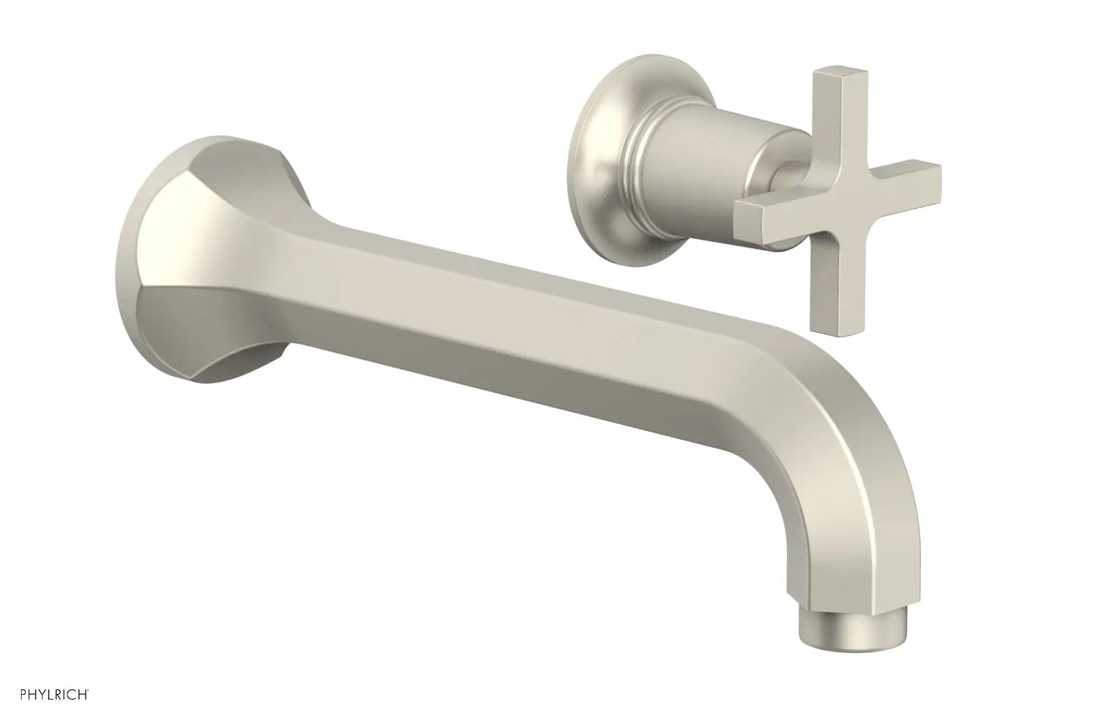 Phylrich HEX MODERN Single Handle Wall Lavatory Set - Cross Handle by Phylrich