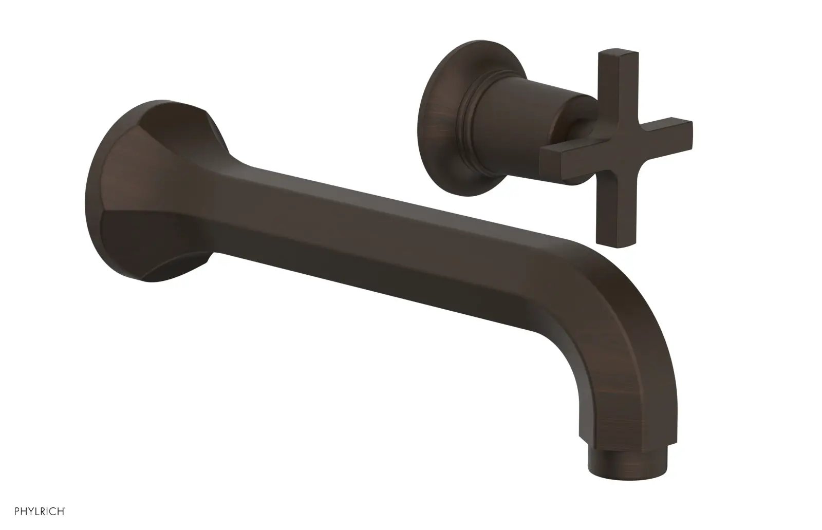 Phylrich HEX MODERN Single Handle Wall Lavatory Set - Cross Handle by Phylrich