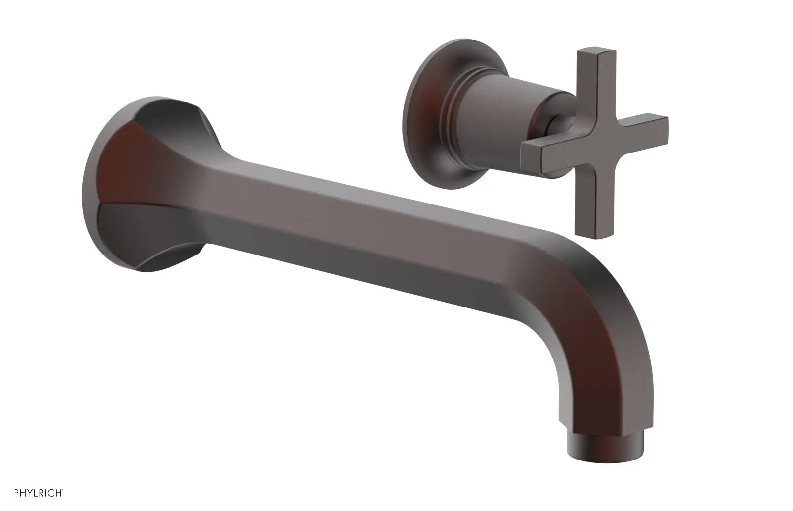 Phylrich HEX MODERN Single Handle Wall Lavatory Set - Cross Handle by Phylrich