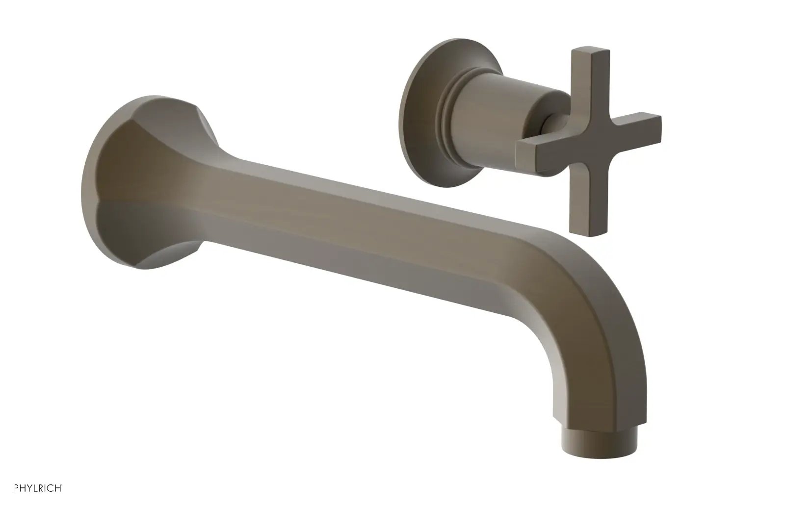 Phylrich HEX MODERN Single Handle Wall Lavatory Set - Cross Handle by Phylrich
