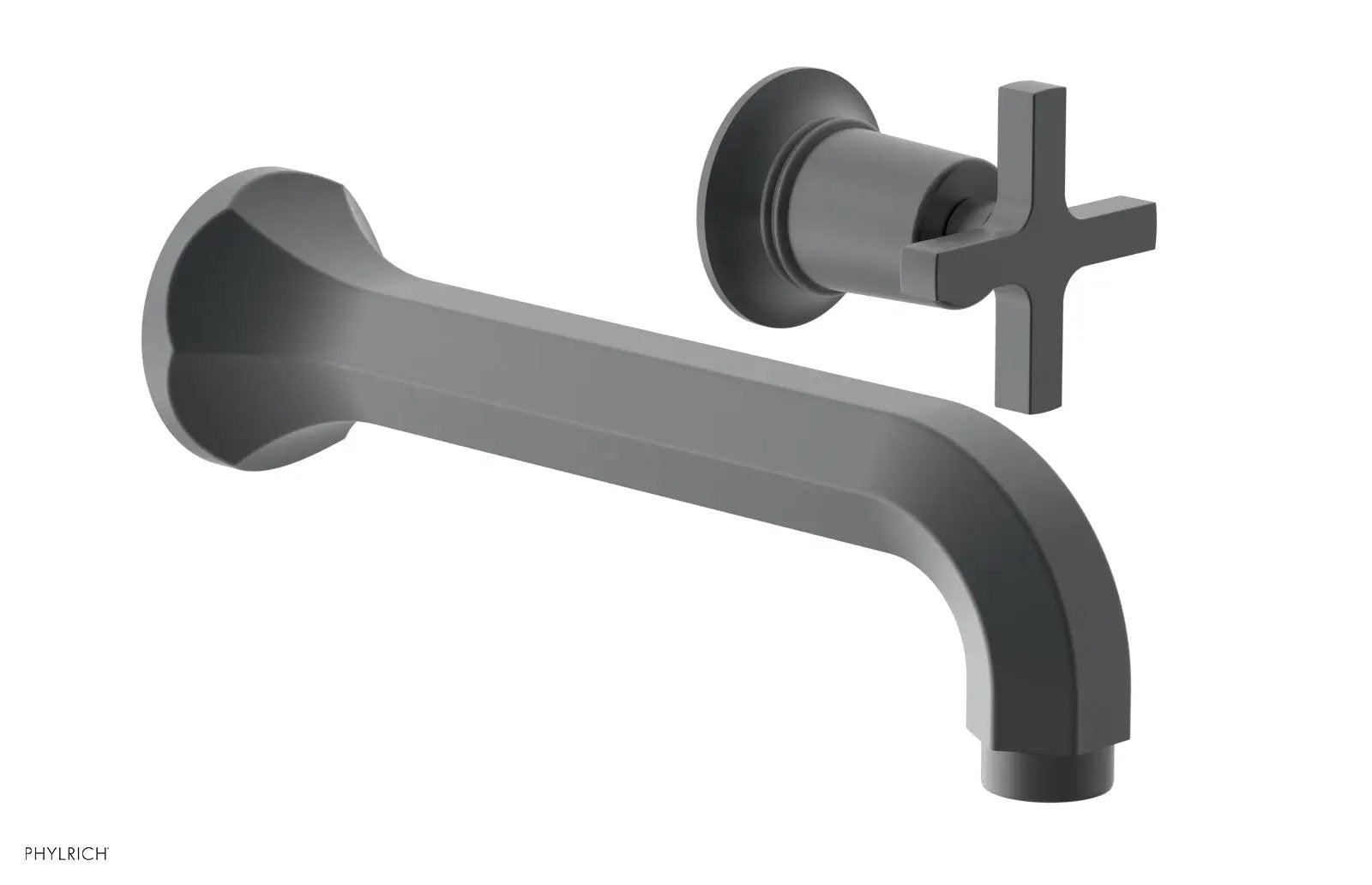Phylrich HEX MODERN Single Handle Wall Lavatory Set - Cross Handle by Phylrich