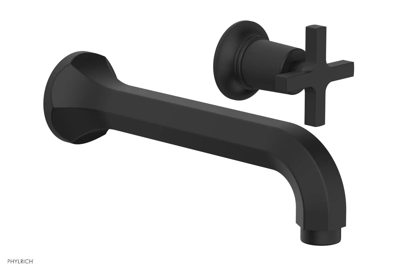 Phylrich HEX MODERN Single Handle Wall Lavatory Set - Cross Handle by Phylrich