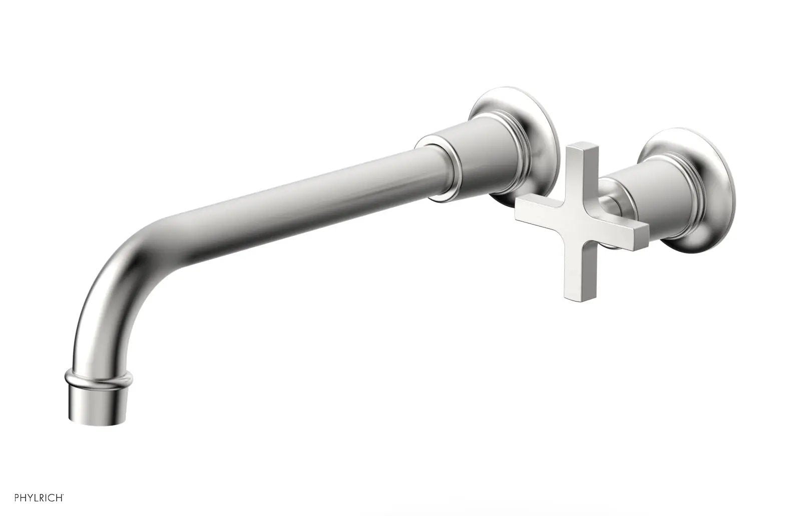 Phylrich HEX MODERN 10" Single Handle Wall Lavatory Set - Cross Handle by Phylrich