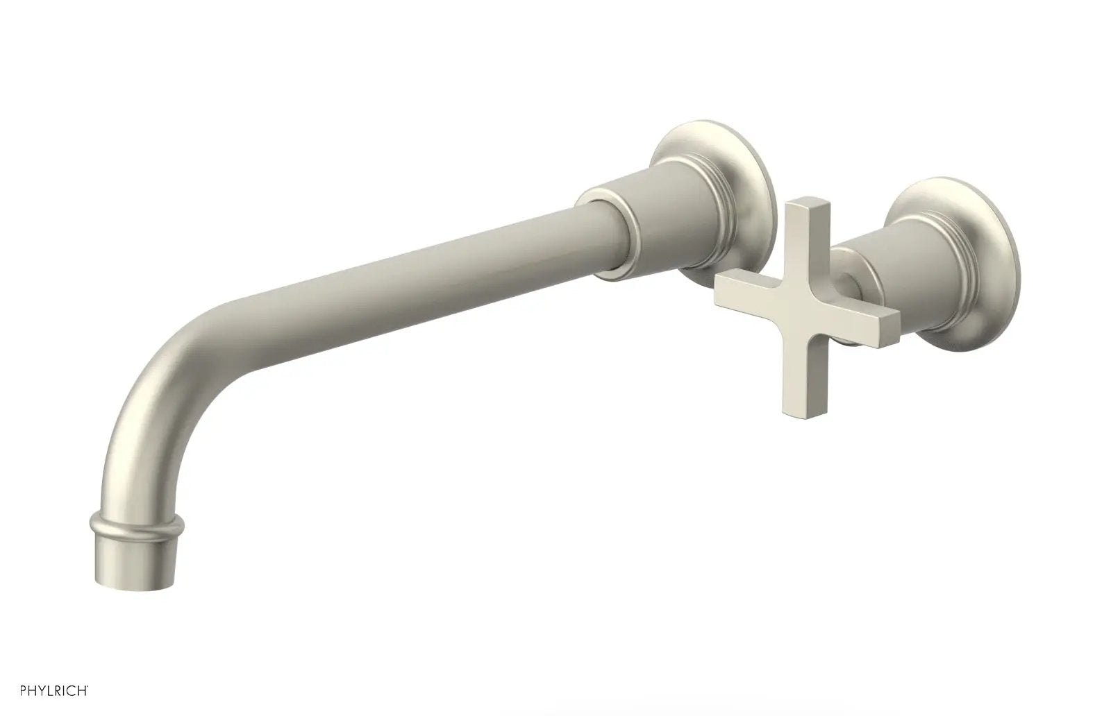 Phylrich HEX MODERN 10" Single Handle Wall Lavatory Set - Cross Handle by Phylrich