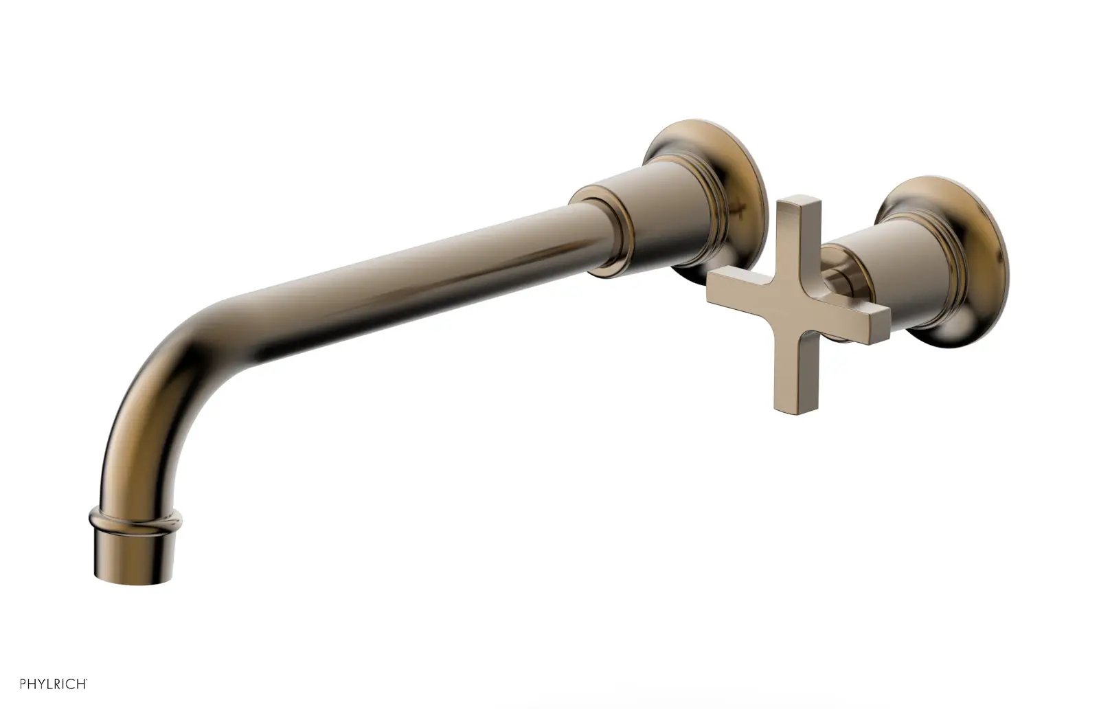 Phylrich HEX MODERN 10" Single Handle Wall Lavatory Set - Cross Handle by Phylrich