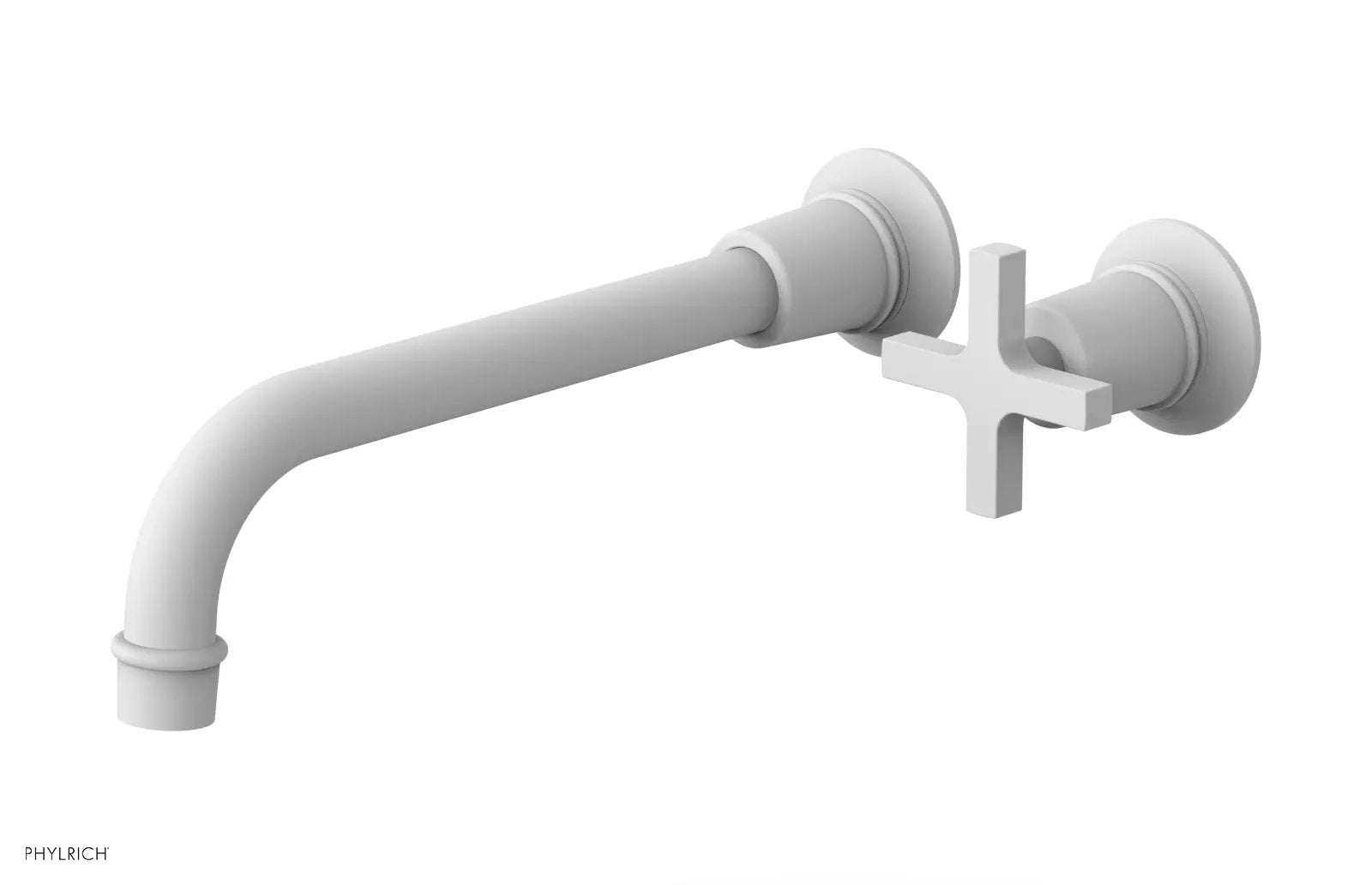 Phylrich HEX MODERN 10" Single Handle Wall Lavatory Set - Cross Handle by Phylrich
