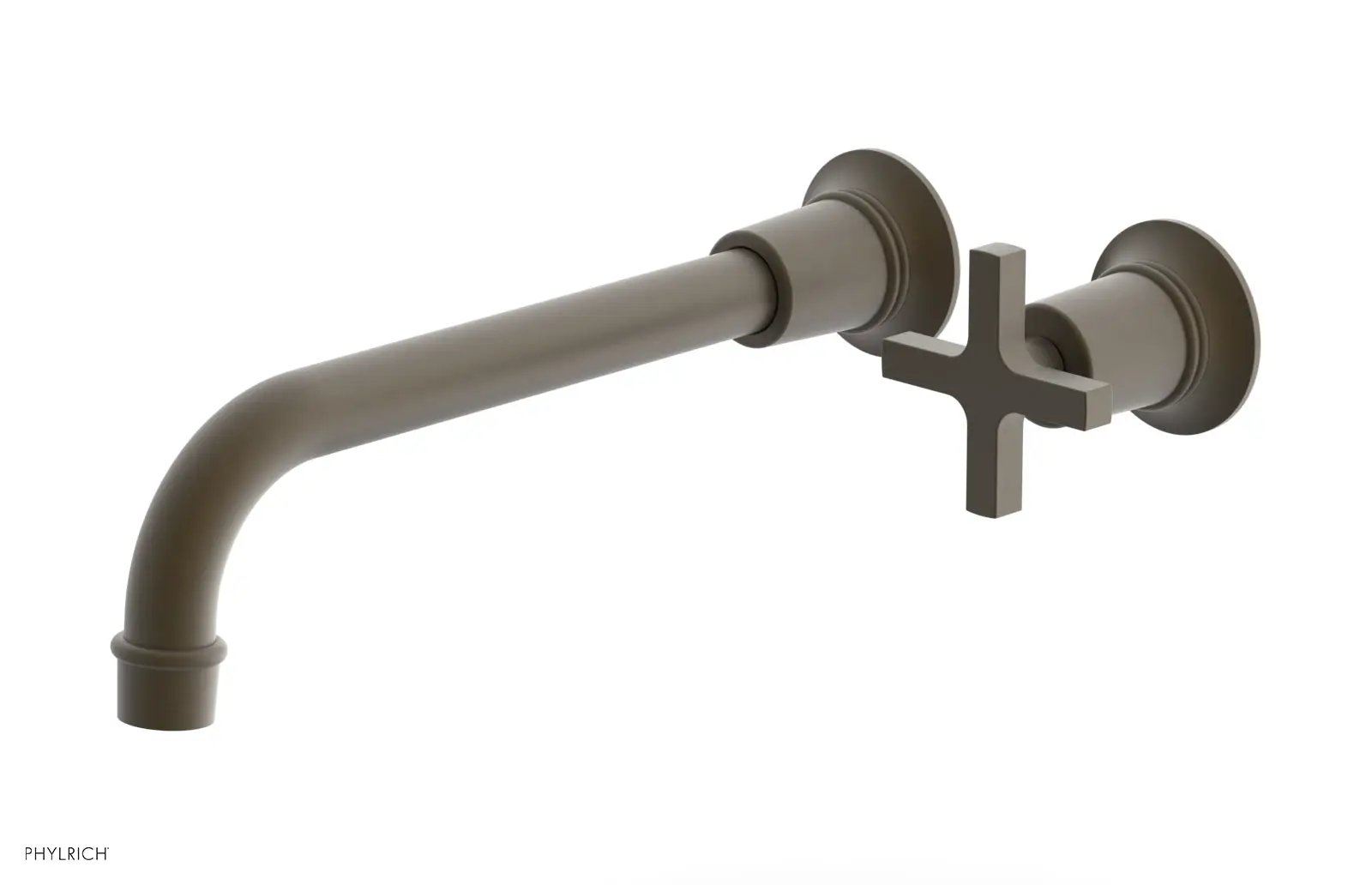 Phylrich HEX MODERN 10" Single Handle Wall Lavatory Set - Cross Handle by Phylrich