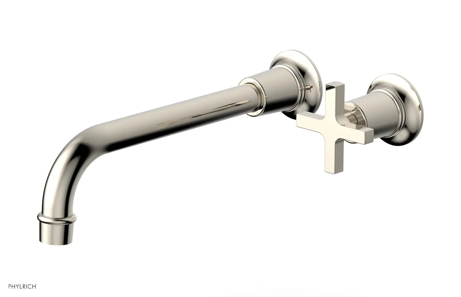 Phylrich HEX MODERN 10" Single Handle Wall Lavatory Set - Cross Handle by Phylrich
