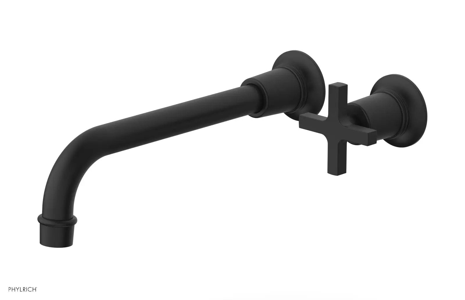 Phylrich HEX MODERN 10" Single Handle Wall Lavatory Set - Cross Handle by Phylrich