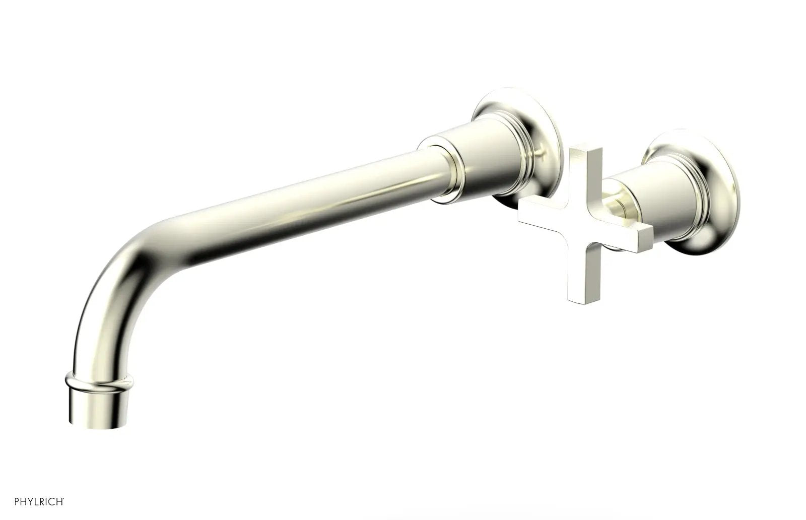 Phylrich HEX MODERN 10" Single Handle Wall Lavatory Set - Cross Handle by Phylrich