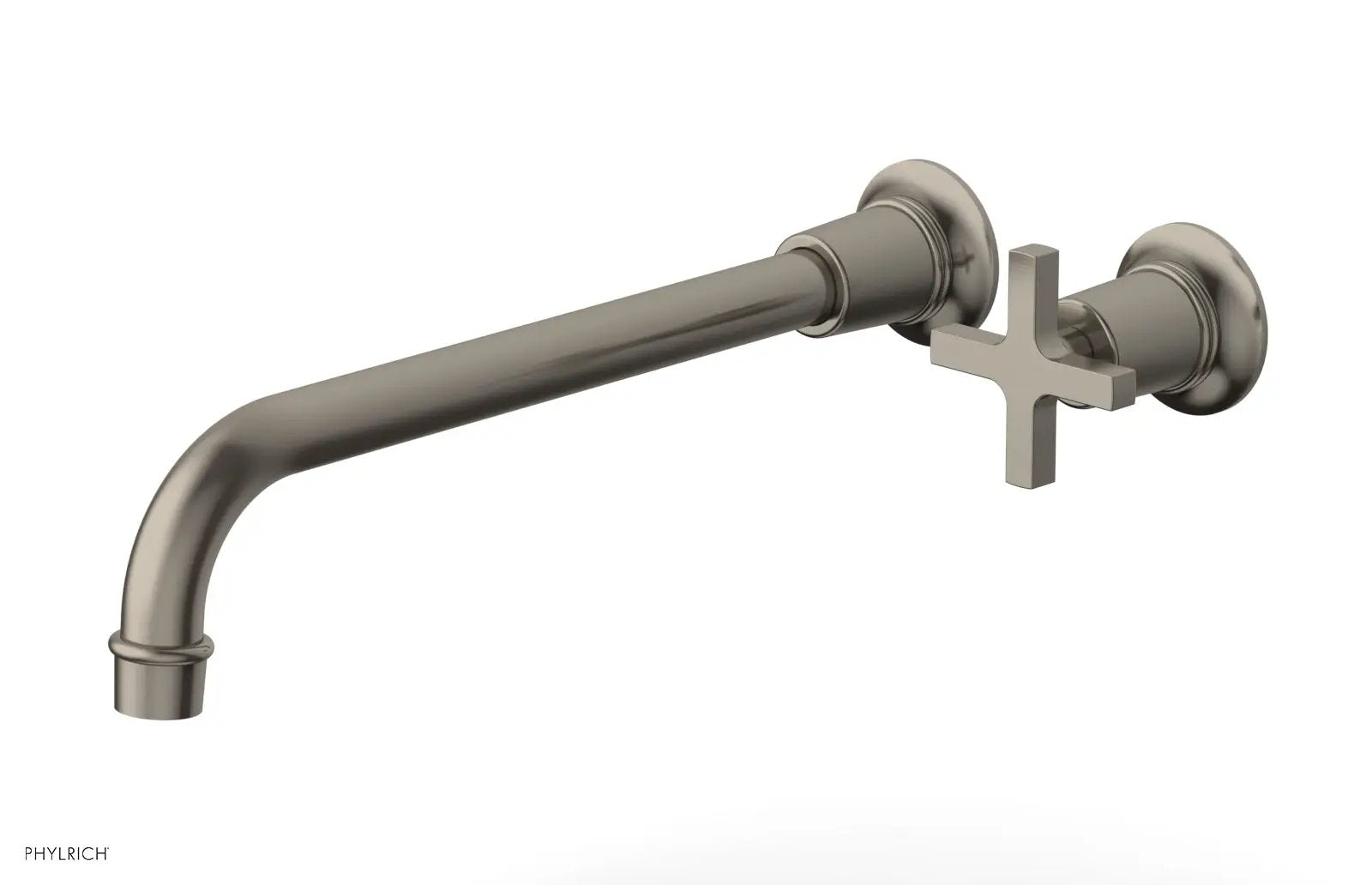 Phylrich HEX MODERN 12" Single Handle Wall Lavatory Set - Cross Handle by Phylrich