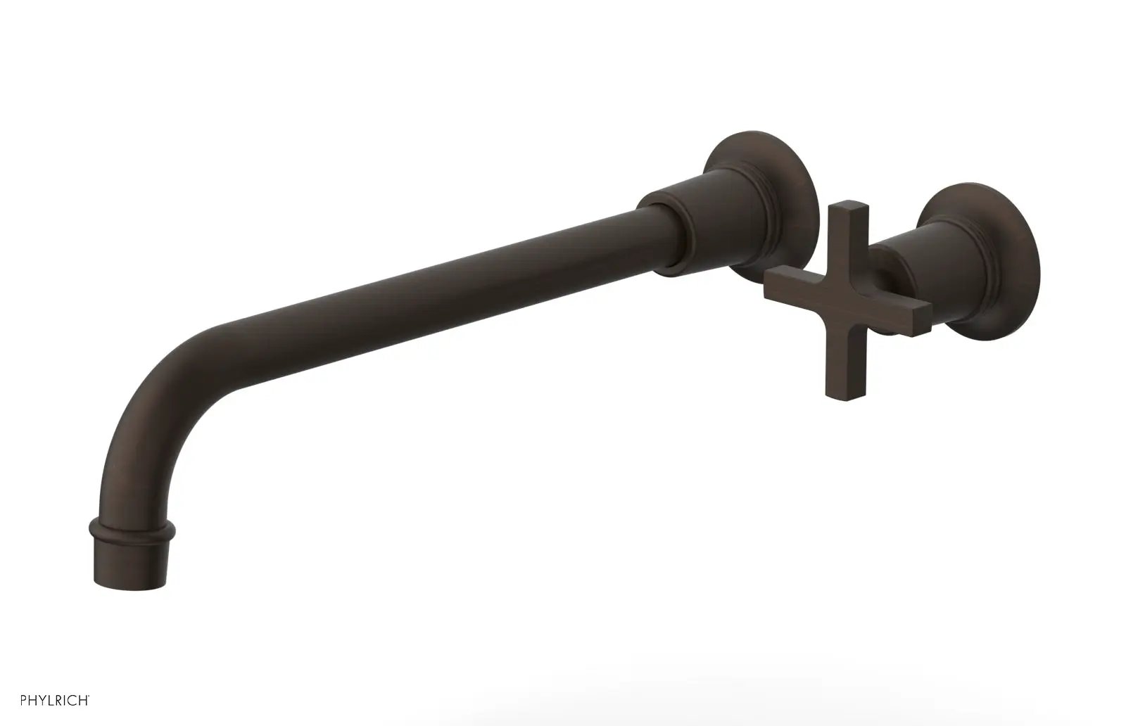 Phylrich HEX MODERN 12" Single Handle Wall Lavatory Set - Cross Handle by Phylrich