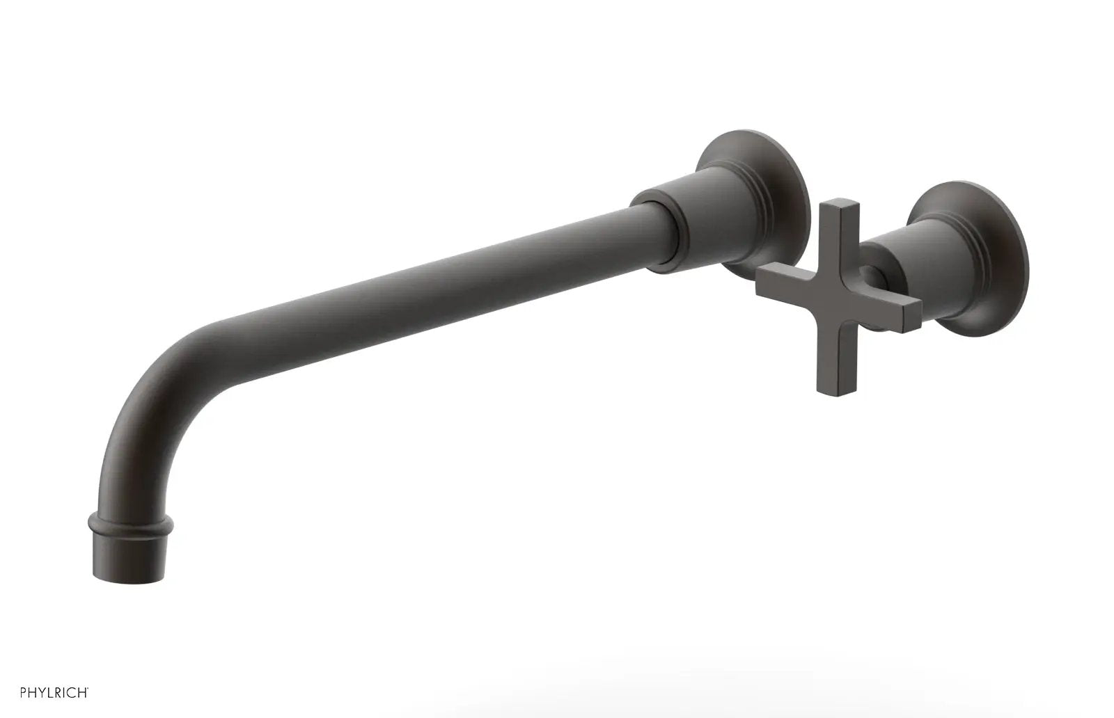 Phylrich HEX MODERN 12" Single Handle Wall Lavatory Set - Cross Handle by Phylrich