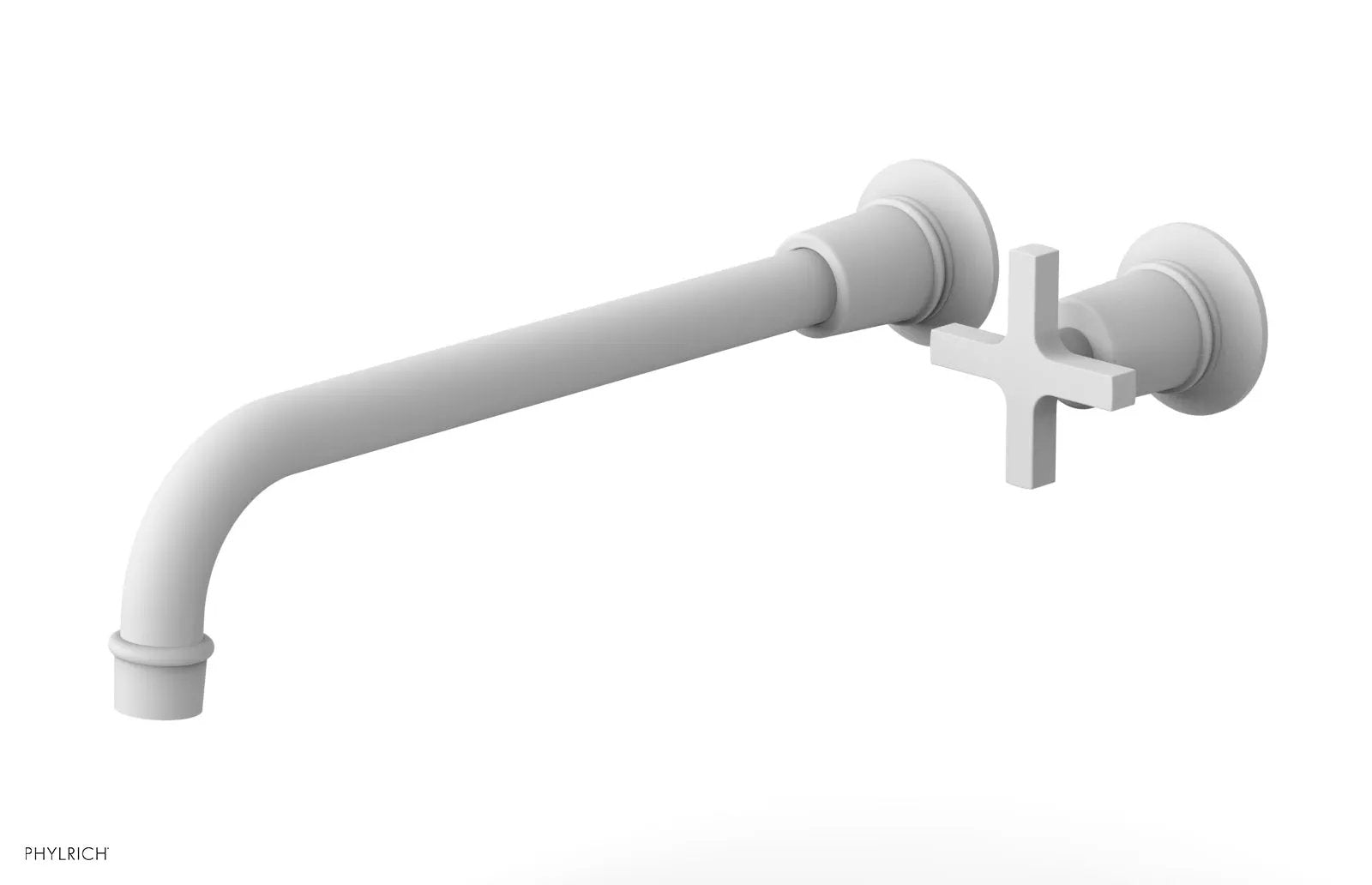 Phylrich HEX MODERN 12" Single Handle Wall Lavatory Set - Cross Handle by Phylrich