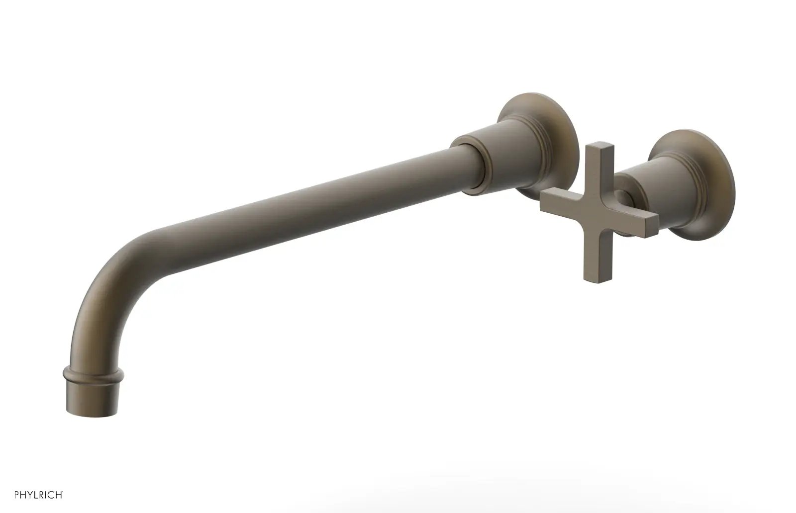 Phylrich HEX MODERN 12" Single Handle Wall Lavatory Set - Cross Handle by Phylrich