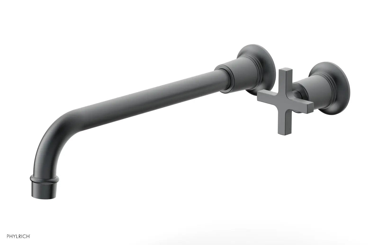 Phylrich HEX MODERN 12" Single Handle Wall Lavatory Set - Cross Handle by Phylrich