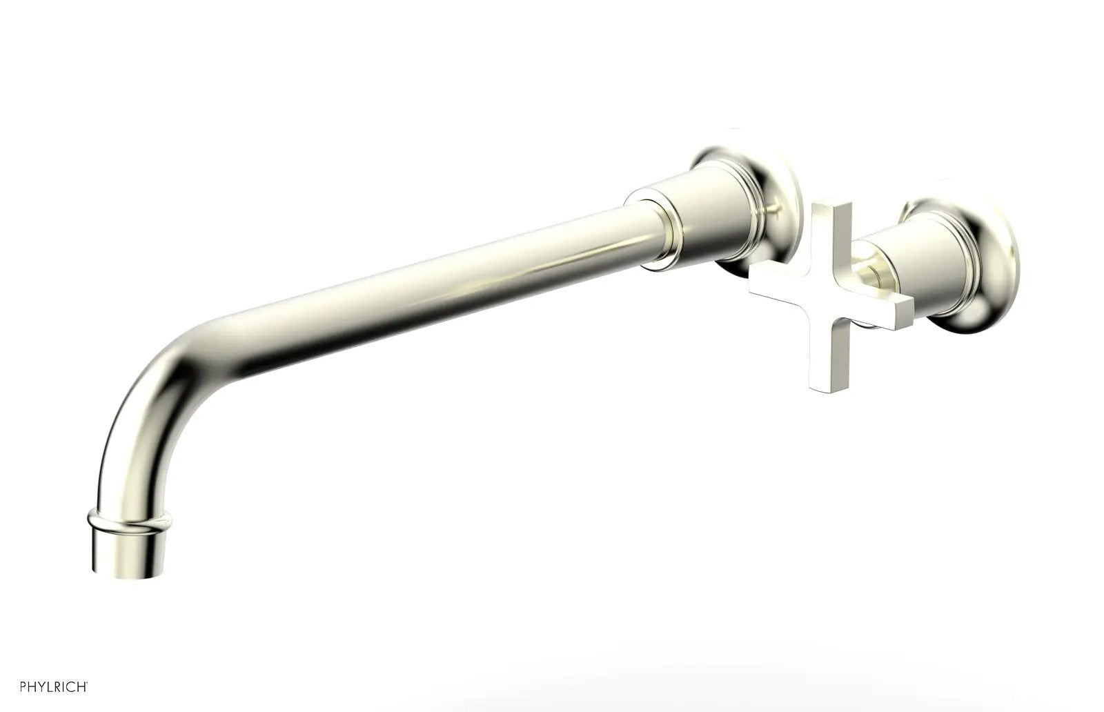 Phylrich HEX MODERN 12" Single Handle Wall Lavatory Set - Cross Handle by Phylrich