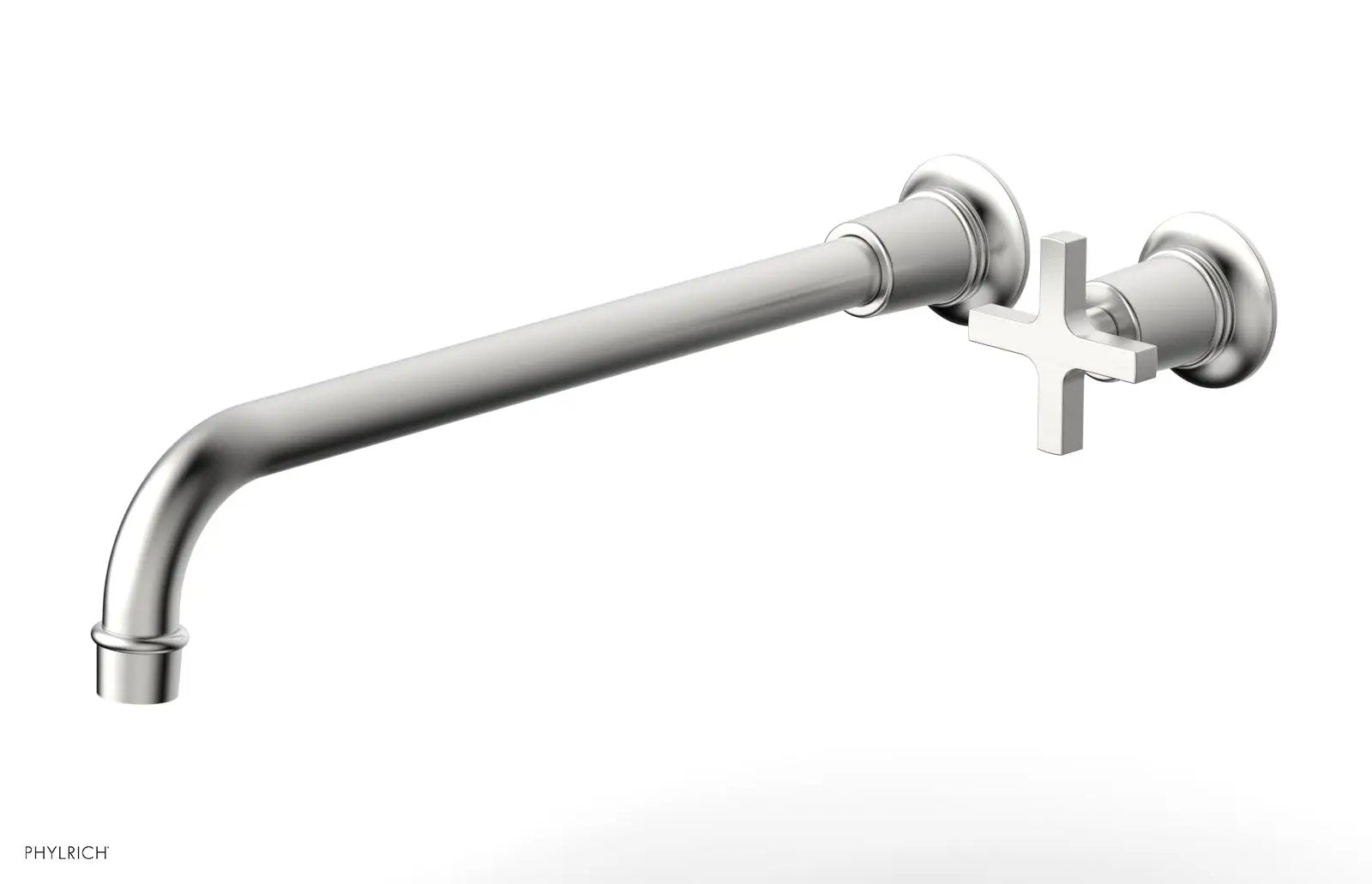 Phylrich HEX MODERN 14" Single Handle Wall Lavatory Set - Cross Handle by Phylrich